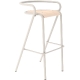 Tabouret 5008 B bois Adico Dossier: metal; Fonction: empilable x 4; Structure: acier- revêtement en poudre; Assise: bois; Couleu