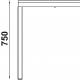 Table 4 pieds Ika Adico Forme: carrée, rectangulaire; Fonction: empilable; Structure: acier laqué; Couleur: aux choix personnali