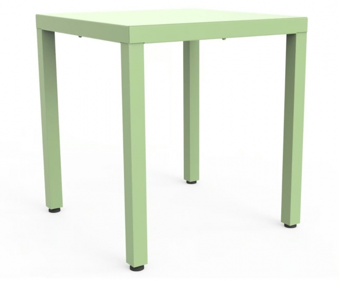 Table 4 pieds Alu Adico Forme: carrée; Structure: aluminium; Couleur: aux choix personnalisable;