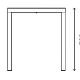 Table 4 pieds Alu Adico Forme: carrée; Structure: aluminium; Couleur: aux choix personnalisable;