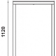 Mange debout 4 pieds Line-A Adico Forme: carrée, rectangulaire; Structure: acier laqué; Couleur: aux choix personnalisable; Plat