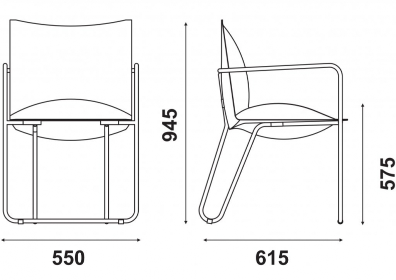 Fauteuil Bridge Fika Adico Dossier: garni, toile textylene lavable; Structure: acier laqué; Assise: garnie, toile textylene lava