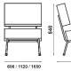 Canapé 745-Out Adico Dossier: garni, toile textylene lavable; Structure: acier laqué; Assise: garnie, toile textylene lavable; C