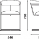 Fauteuil 224-A Adico Dossier: garni; Structure: acier chromé, acier laqué; Assise: garnie; Couleur: aux choix personnalisable po