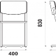 Chaise 226 Adico Dossier: bois; Structure: acier chromé, acier laqué; Assise: bois; Couleur: aux choix personnalisable tout, cha