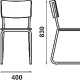 Chaise 284 Adico Dossier: bois; Structure: acier chromé, acier laqué; Assise: bois; Couleur: aux choix personnalisable; Base pie