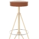 Tabouret 274-B Adico Structure: acier laqué; Assise: garnie, bois; Couleur: aux choix personnalisable avec, touche, structure, i