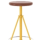 Tabouret 274-B Adico Structure: acier laqué; Assise: garnie, bois; Couleur: aux choix personnalisable avec, touche, structure, i