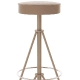 Tabouret 274-B Adico Structure: acier laqué; Assise: garnie, bois; Couleur: aux choix personnalisable avec, touche, structure, i