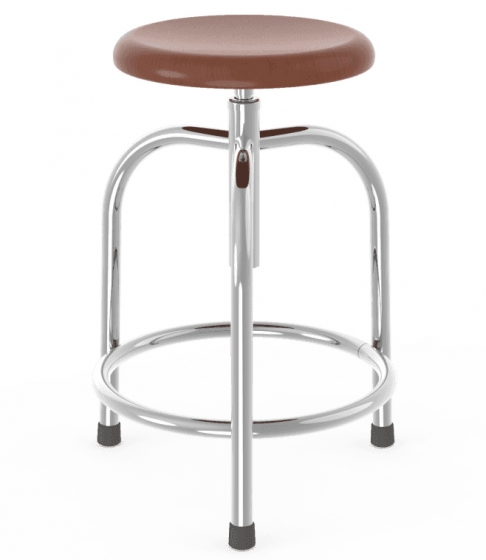 Tabouret bas 201-G Adico Hauteur: réglable; Structure: acier chromé, acier laqué; Assise: garnie, bois, bois multiplis; Couleur: