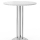 Table guéridon 282 Adico Structure: acier chromé, acier laqué; Couleur: aux choix personnalisable; Base pieds: fonte, ronde; Col