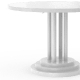 Table basse 282-B Adico Structure: acier chromé, acier laqué; Couleur: aux choix personnalisable; Base pieds: ronde; Colonne: in