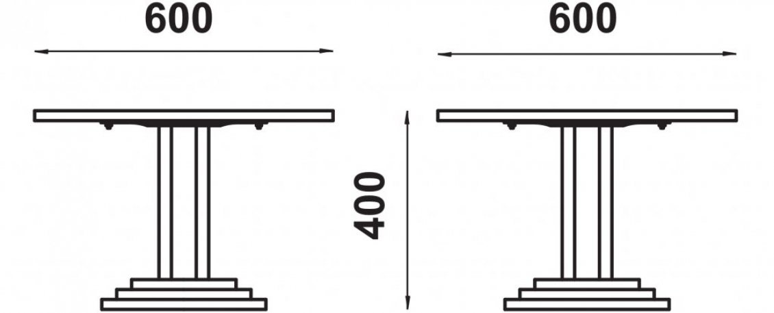 Table basse 282-B Adico Structure: acier chromé, acier laqué; Couleur: aux choix personnalisable; Base pieds: ronde; Colonne: in