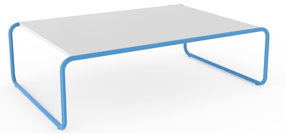 Table basse 120 Adico Structure: acier chromé, acier laqué; Couleur: aux choix personnalisable; Plateau: medium, laqué plateau, 