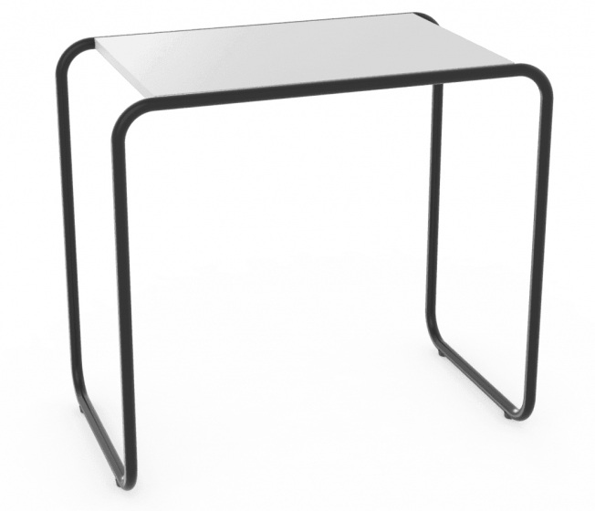 Table lounge bout de canapé 119-E Adico Structure: acier laqué; Couleur: aux choix personnalisable; Colonne: inox, acier; Pour p