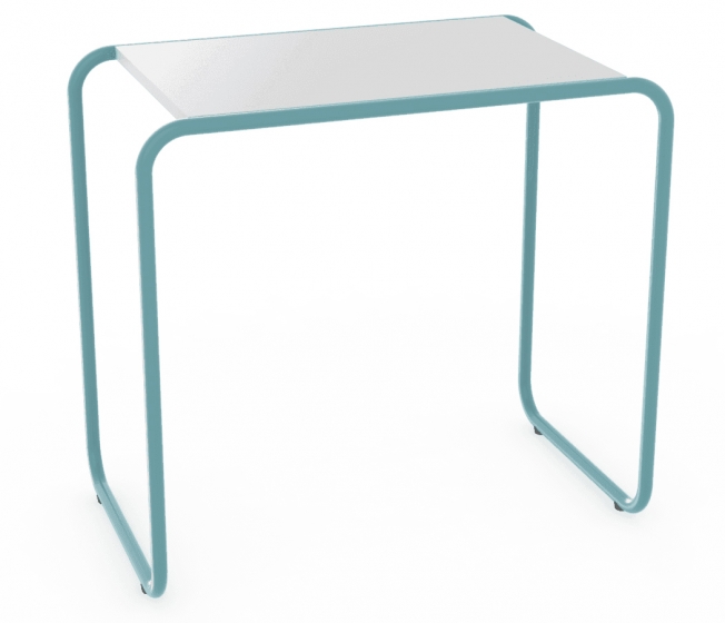 Table lounge bout de canapé 119-E Adico Structure: acier laqué; Couleur: aux choix personnalisable; Colonne: inox, acier; Pour p