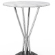 Table guéridon 784 Adico Structure: acier chromé, acier laqué; Couleur: aux choix personnalisable; Base pieds: fonte, ronde; Col