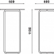 Accueil 109-A Adico Structure: acier chromé, acier laqué; Couleur: aux choix personnalisable; Base pieds: x; Plateau: medium, la