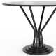 Table pied central 748-H Adico Structure: acier chromé, acier laqué; Couleur: aux choix personnalisable; Base pieds: fonte, rond