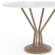 Table pied central 748-H Adico Structure: acier chromé, acier laqué; Couleur: aux choix personnalisable; Base pieds: fonte, rond