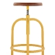 Tabouret bas 201-G Adico Hauteur: réglable; Structure: acier chromé, acier laqué; Assise: garnie, bois, bois multiplis; Couleur: