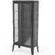 Meuble rangement Vitrine 213 Adico Structure: acier laqué; Couleur: aux choix personnalisable vitrine, pour, objets, design, cet