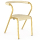 Fauteuil Bridge Gio Chair Edition speciale Adico Dossier: garni; Fonction: empilable; Structure: acier laqué; Assise: garnie; Co