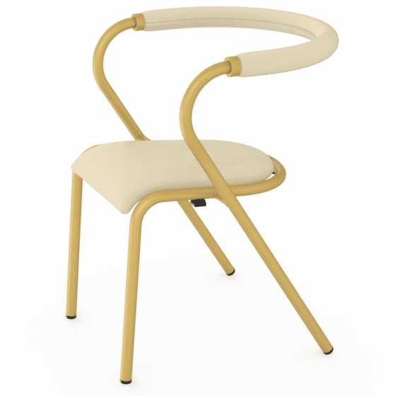 Fauteuil Bridge Gio Chair Edition speciale Adico Dossier: garni; Fonction: empilable; Structure: acier laqué; Assise: garnie; Co