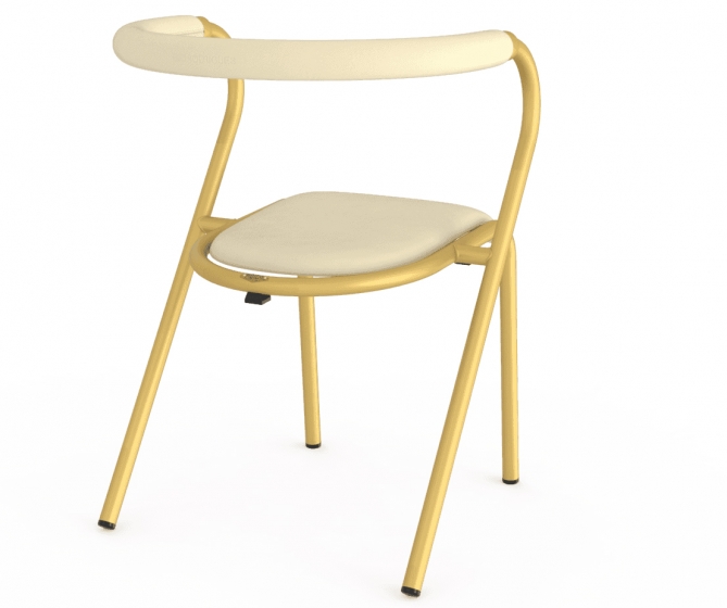 Fauteuil Bridge Gio Chair Edition speciale Adico Dossier: garni; Fonction: empilable; Structure: acier laqué; Assise: garnie; Co