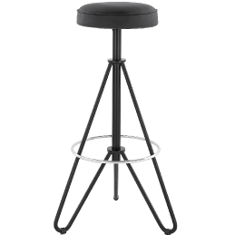 Tabouret 274-B Adico Structure: acier laqué; Assise: garnie, bois; Couleur: aux choix personnalisable avec, touche, structure, i