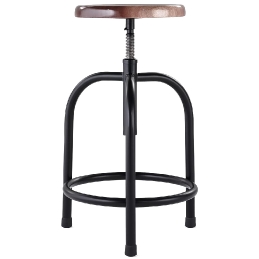 Tabouret bas 201-G Adico Hauteur: réglable; Structure: acier chromé, acier laqué; Assise: garnie, bois, bois multiplis; Couleur: