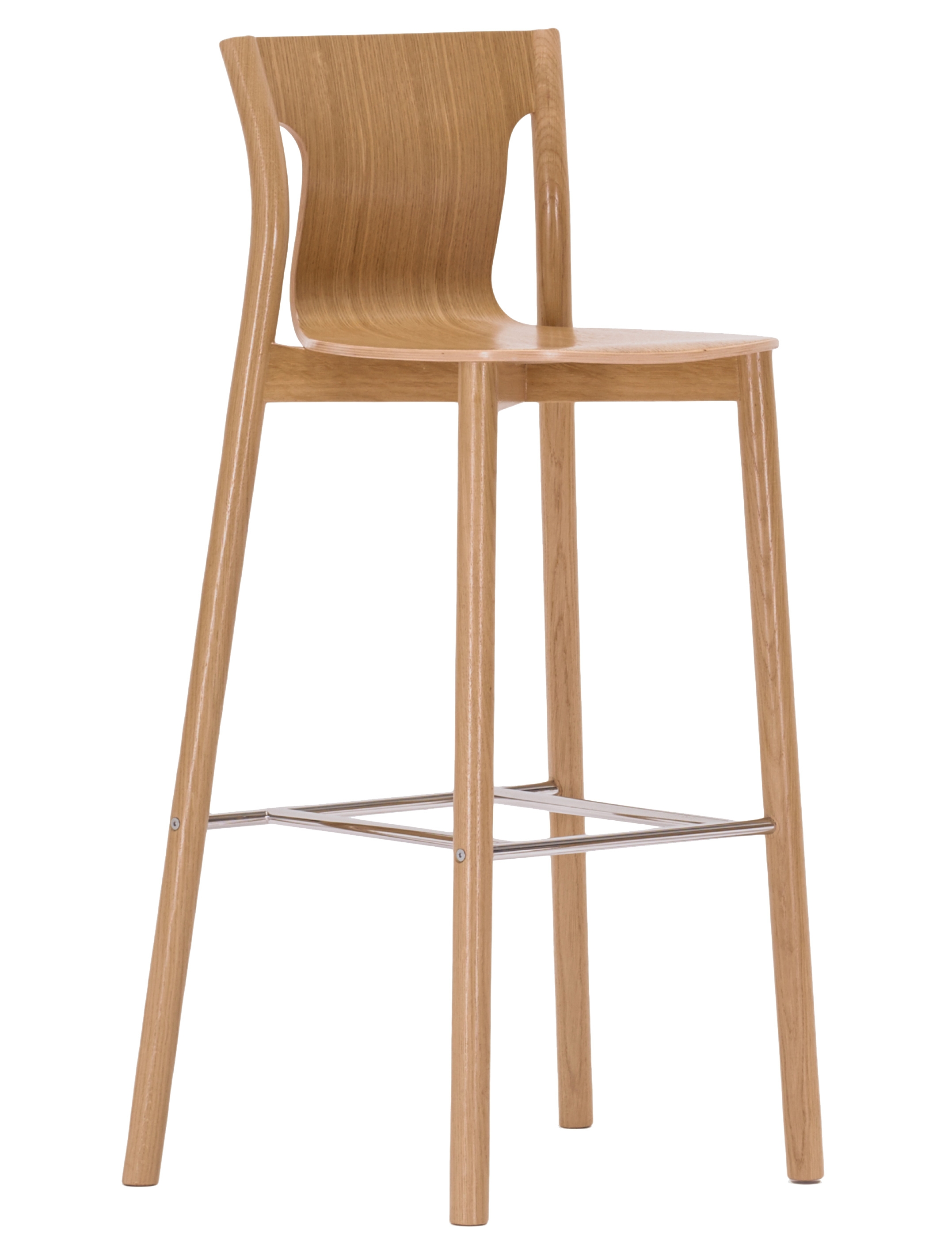 Chaise haute en bois