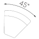 Angle 45° avec dossier